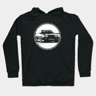 NISSAN SKYLINE GTS R31 Black 'N White 4 (Black Version) Hoodie